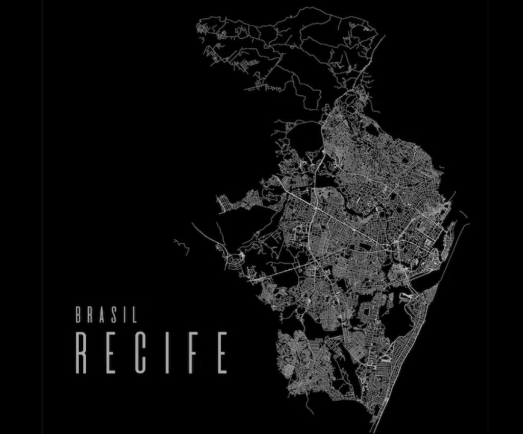 Mapa vetorial de Recife (MDel a melhor empresa de software em Recife)